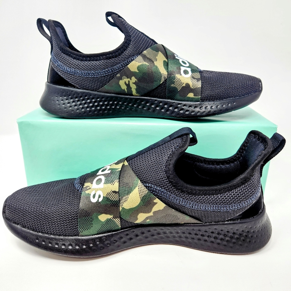 Camo Adidas Puremotion Adapt GY4464 Running Shoes, Sneakers, New Black, Size 8.5 - Picture 2 of 9